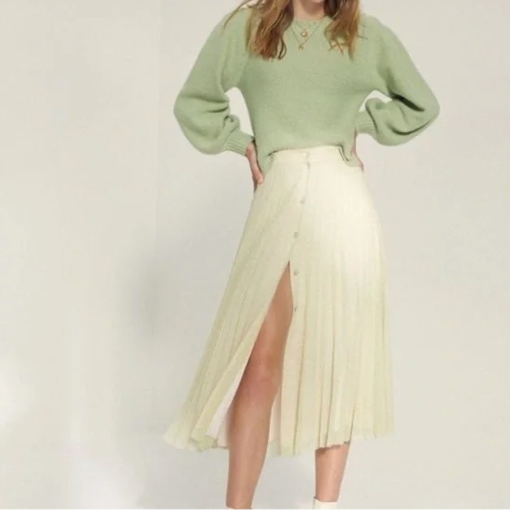 SOLD - Aritzia Wilfred | Atwood Skirt | Pink/Green | Size M | BNWT - Picture 1 of 9